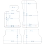 Dywaniki welurowe BMW Seria 5 E60/E61 2003-2010r. w jakości Economy - na Zamówienie kolory do wyboru.