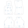 Dywaniki welurowe BMW Seria 7 E66 Long 2002-2009r. w jakości ECONOMY - na Zamówienie kolory do wyboru.