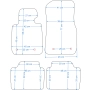 Dywaniki welurowe BMW M3 F80 2013-2019r. w jakości ECONOMY - na Zamówienie kolory do wyboru.
