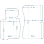 BMW Z4 E89 2009-2019r. Dywaniki w jakości ECONOMY - na Zamówienie kolory do wyboru.