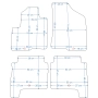 Hyundai Santa Fe 2006-2010r.-Dywaniki welurowe w jakości OP - na Zamówienie kolory do wyboru.