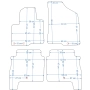 Dywaniki welurowe Hyundai Santa Fe 2010-2012r. w jakości ECONOMY - na Zamówienie kolory do wyboru.