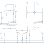 Dywaniki welurowe Kia Carens od 2013r. w jakości Economy - na zamówienie kolory do wyboru.