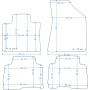 Dywaniki welurowe Kia Sorento 2009-2012r. w jakości Economy - na zamówienie kolory do wyboru.