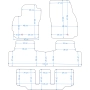 Dywaniki welurowe Mazda 5 2005-2010r. (7-osobowa) w jakości Economy - na zamówienie kolory do wyboru.