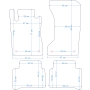 Dywaniki welurowe Mercedes E-klasa W211 4MATIC 2002-2009r. w jakości Silver - na Zamówienie kolory do wyboru