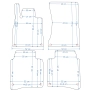 Dywaniki welurowe Mercedes S-Klasa W222 Long 2013-2020r. w jakości Economy - na Zamówienie kolory do wyboru.