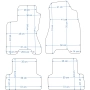 Nissan X-Trail T31 2007-2014r. Dywaniki welurowe w jakości RZ - na Zamówienie kolory do wyboru.