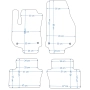 Dywaniki welurowe Opel Zafira B (wersja - 5 osobowa) 2005-2014r. w jakości SILVER - na Zamówienie kolory do wyboru.