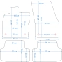 Dywaniki welurowe Seat Ateca od 2016r. w jakości Economy - na Zamówienie kolory do wyboru