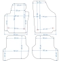 Seat Toledo III 2004-2009r. Dywaniki welurowe w jakości LUX - na Zamówienie kolory do wyboru