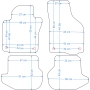 VW EOS 2006-2015r. Dywaniki welurowe w jakości Diamond - na Zamówienie kolory do wyboru.
