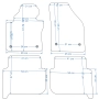 VW Touran I i II 2003-2015r.  Dywaniki welurowe szare - Edycja Limitowana (SB31)