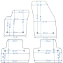 Volvo C30 2007-2012r.  Dywaniki welurowe - Edycja Limitowana