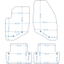 Volvo V70 00-07r. dywaniki welurowe Classic HAFT