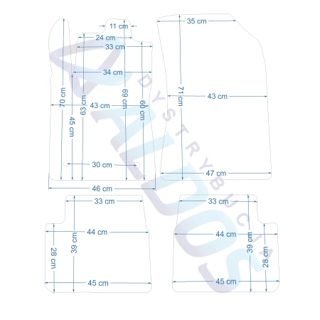 Citroen C3 III od 11/2016r. Dywaniki gumowe GLEDRING.