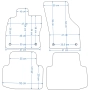 Dywaniki welurowe Skoda Octavia III od 2013r. w jakości Economy - na Zamówienie kolory do wyboru