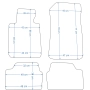 BMW S1 E87 04-11r. Dywaniki welurowe Economy - czarne (SE014)