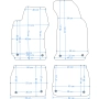 Skoda Superb 2002-2008r. Dywaniki welurowe w jakości Economy (czarne - SE081)